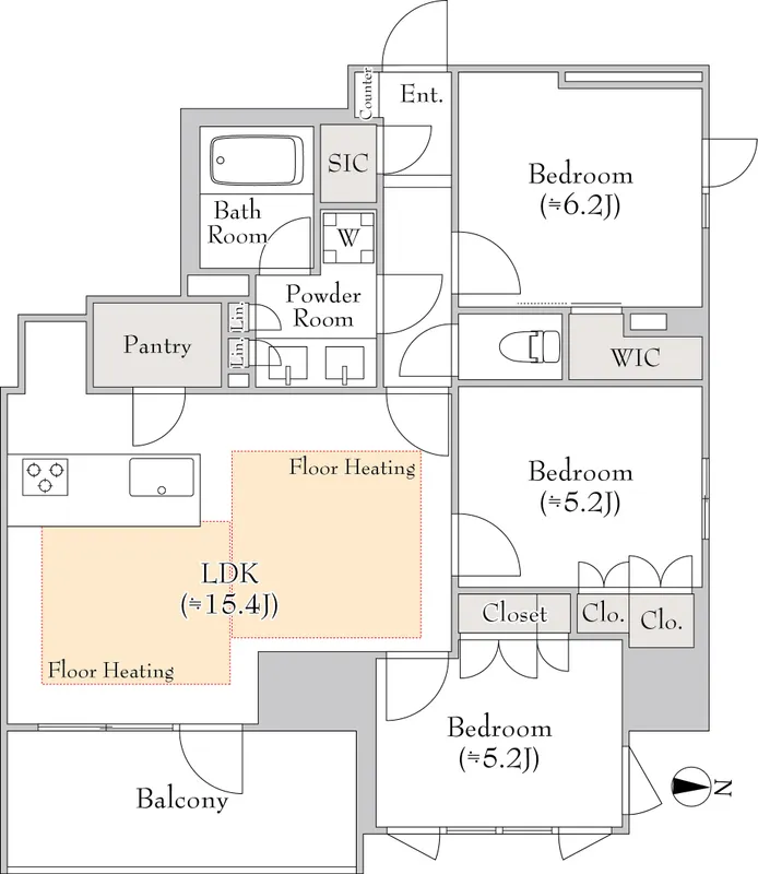 Lumiec Kinshicho - Floor Plan - ["Diagram", "Floor plan", "Plan"]