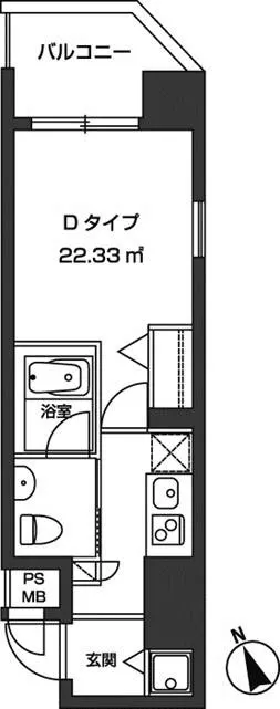 Residia Toranomon - Floor Plan - ["Rectangle", "Parallel", "Font"]