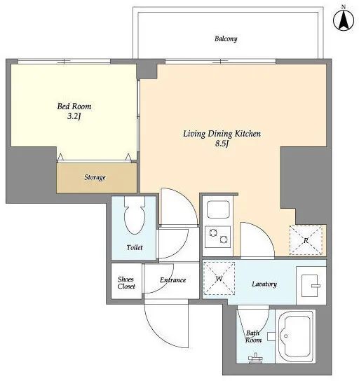 Clarita Nishi-Nippori - Floor Plan - ["Floor plan", "Diagram", "Plan"]