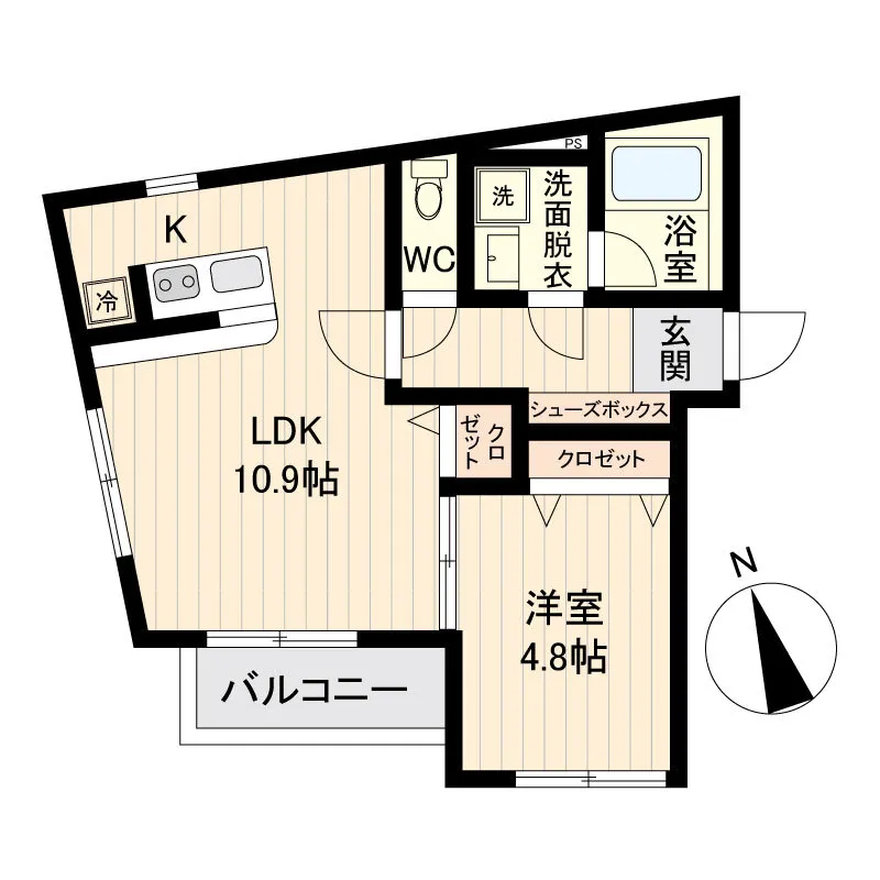 LiveFlat Togoshi - Floor Plan - ["Font", "Parallel", "Rectangle"]