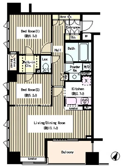 Kokuyole Nihombashi - Floor Plan - ["Floor plan", "Wood flooring", "Plan"]
