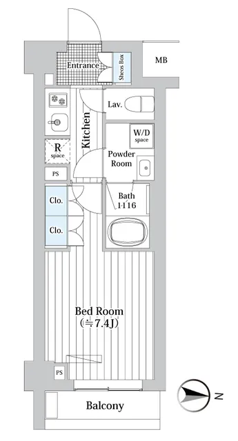 Plaire Deuxq Shinjuku West - Floor Plan - ["Rectangle", "Font", "Parallel"]