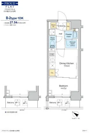 Proud Flat Nihonbashi Odenmacho - Floor Plan - ["Diagram", "Plan", "Floor plan"]