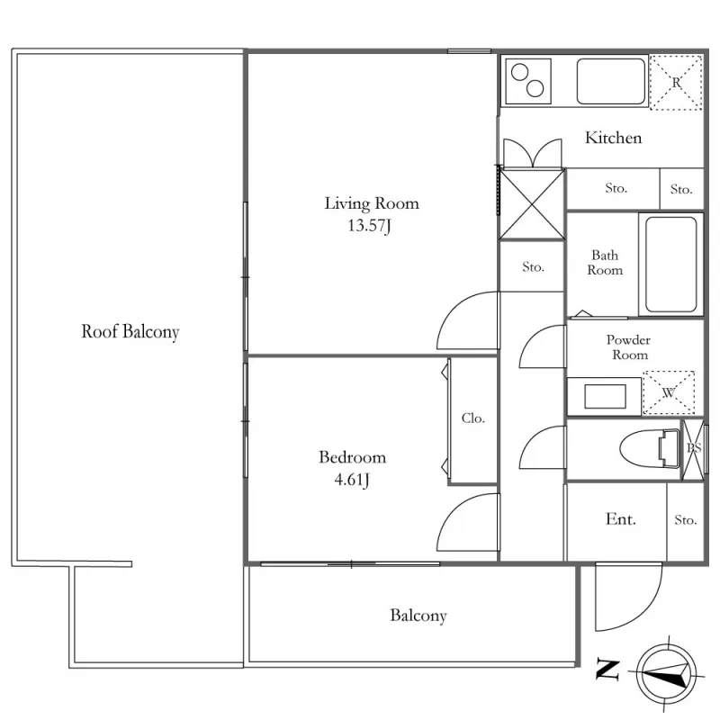 Maple Garden Nakano Fujimicho - Floor Plan - ["Text", "Floor plan", "Diagram"]
