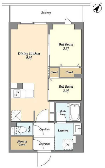 KDX Residence Denenchofu Minami - Floor Plan - ["White", "Diagram", "Floor plan"]