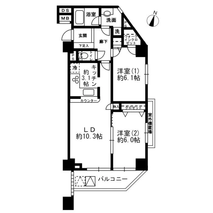 RESIDIA Negishi - Floor Plan - ["White", "Line", "Black"]