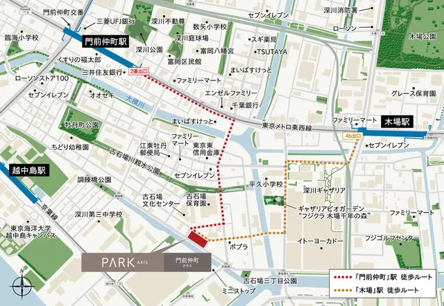 Park Axis Monzennakacho Terrace - Other - ["Map", "Plan"]