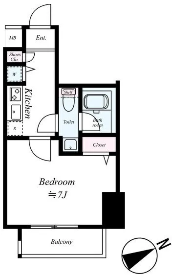 Parkwell Hatsudai - Floor Plan - []