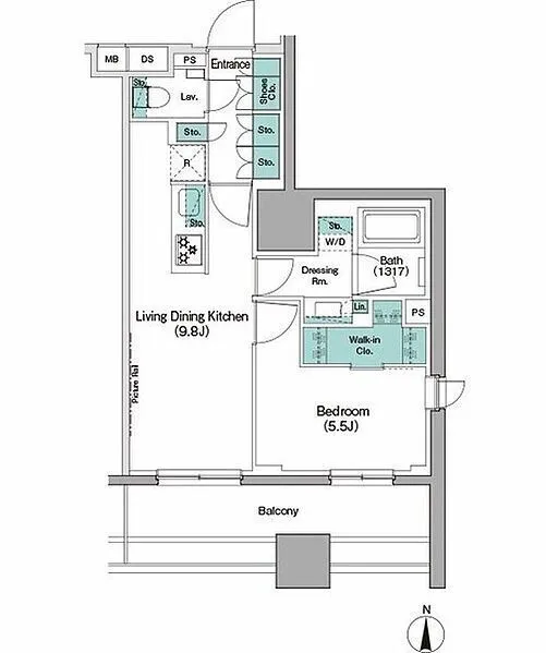 The Park Habio Kiba - Floor Plan - ["Diagram", "Plan", "Floor plan"]