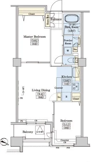 Residia Tower Kamiikebukuro (Tower Building) - Floor Plan - ["Diagram", "Plan", "Floor plan"]