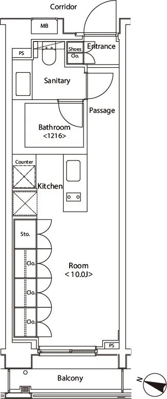 Castalia Shinjuku Natsumesaka - Floor Plan - ["White"]