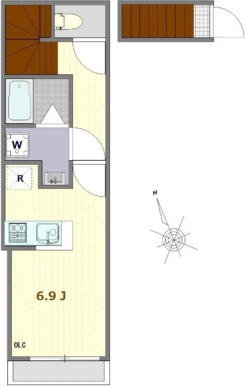 AMATERRACE Magome - Floor Plan - ["White", "Plan", "Technical drawing"]