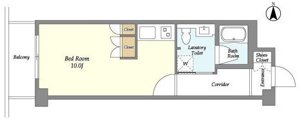 Garden Meguro Minami - Floor Plan - ["White", "Floor plan", "Plumbing fixture"]