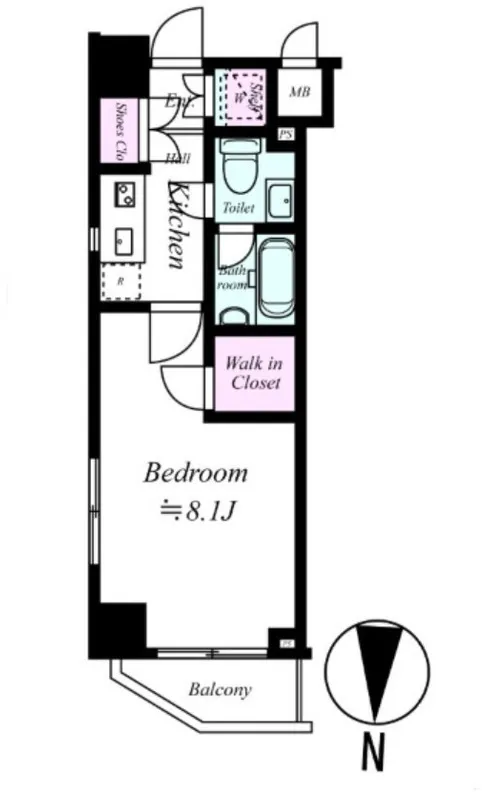 Growth Kinshicho Miluna Hills - Floor Plan - ["Tile Flooring"]