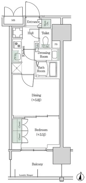 Brookside Residence Kiba - Floor Plan - ["Diagram"]