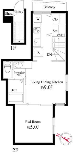 Sasazuka Flats - Floor Plan - ["White", "Design", "Floor plan"]