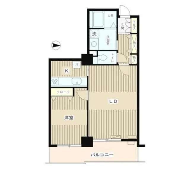 L-AGE Koishikawa B - Floor Plan - ["Line", "Parallel", "Rectangle"]