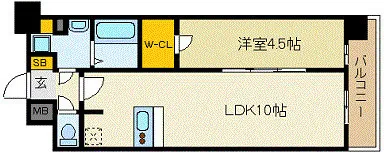 Presance Noda Hanshin Ekimae The First - Floor Plan - ["Apartment"]