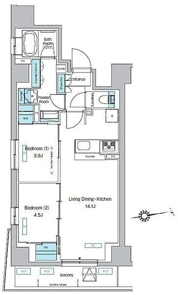 Predia Court Kita-Senju - Floor Plan - ["Floor plan"]