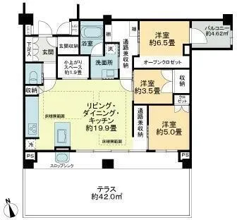 Ferris Court Jiyugaoka - Floor Plan - ["White", "Plan", "Diagram"]