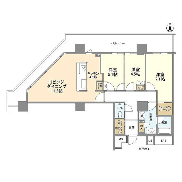 Toyosu Ciel Tower - Floor Plan - ["Plan", "Line", "Schematic"]