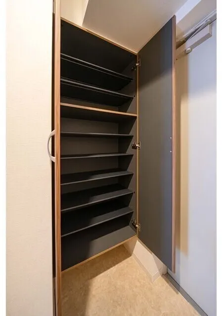 N's PARK Residence Takadanobaba - Interior - ["Wood", "Shelving", "Shelf"]