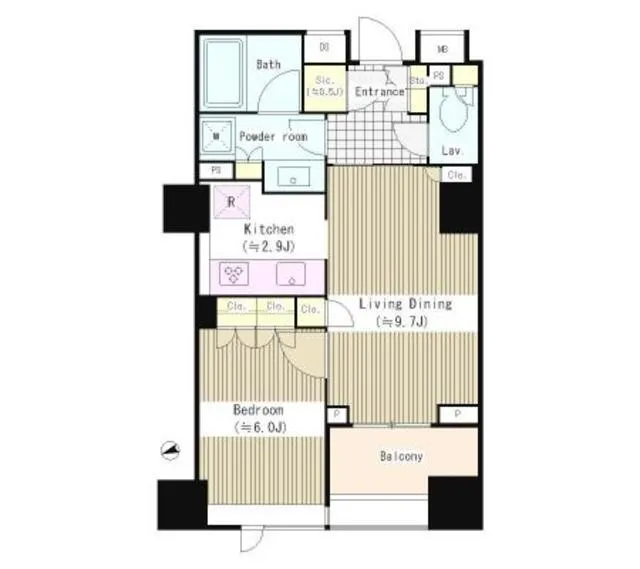 Park Homes Ichigaya-Yakuoji St. Galleria - Floor Plan - ["Rectangle", "Floor plan", "Handwriting"]