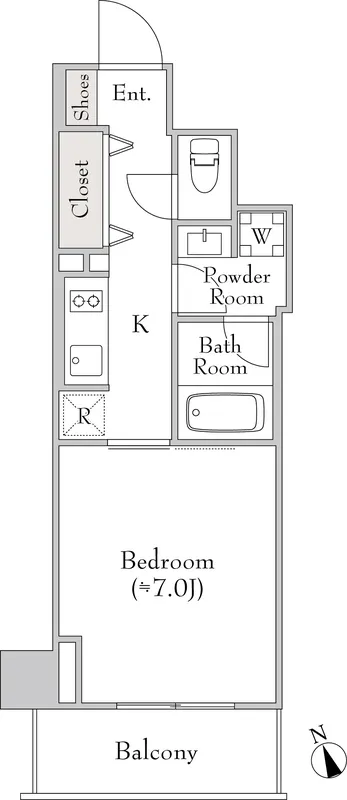 Rumique Monzen-Nakacho - Floor Plan - []