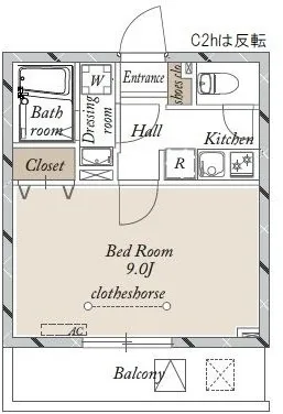 La Douceur Nerima Kasugacho - Floor Plan - ["White", "Design", "Floor plan"]