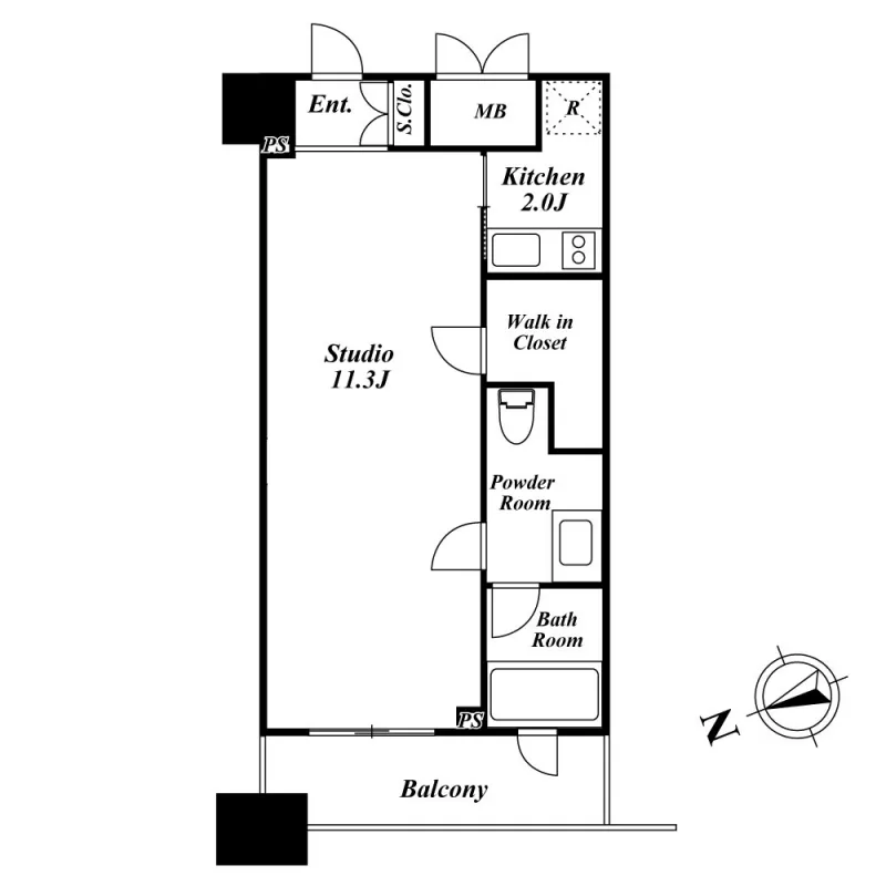 KDX Residence Togoshi (formerly: Belfast Togoshi) - Floor Plan - ["Floor plan", "Text", "Diagram"]
