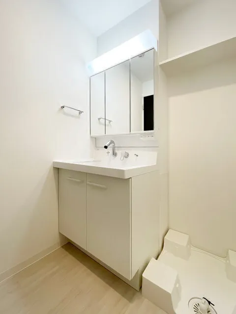 Vermelio Headquarters - Interior - ["Mirror", "Sink", "Tap"]