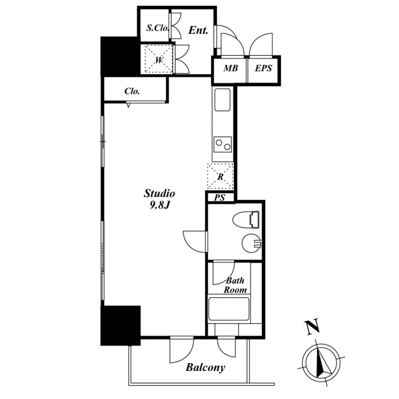 KDX Residence Kagurazakadori - Floor Plan - ["Floor plan", "Diagram", "Text"]
