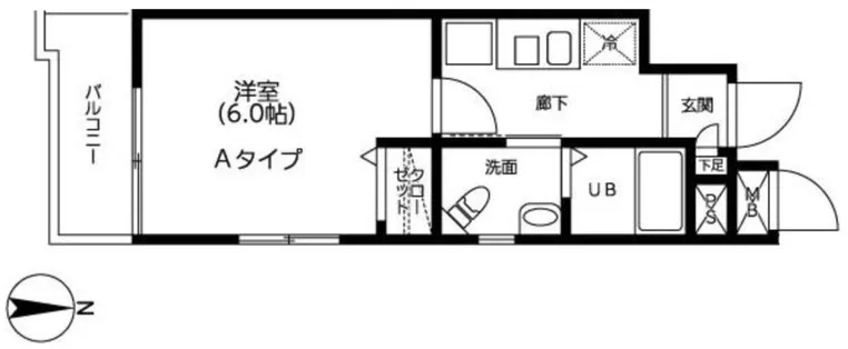 Imon Corp Shinagawa Gotenyama - Floor Plan - ["Apartment"]