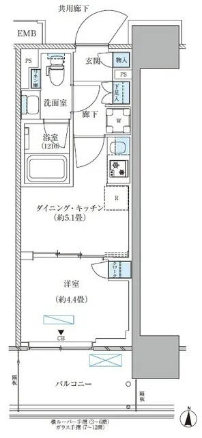 Park Axis Nishi-Ojima Comfort Square - Floor Plan - []
