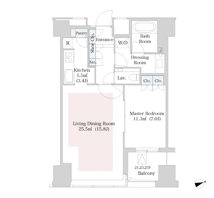 Central Park Tower La Tour Shinjuku - Floor Plan - ["Floor plan", "Plan", "Text"]