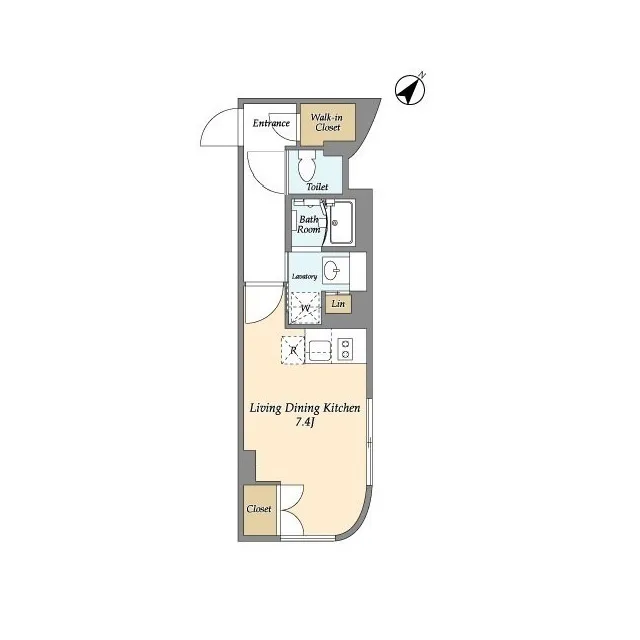 Ribio Maison Toritsu Daigaku - Floor Plan - ["Rectangle", "Font", "Parallel"]