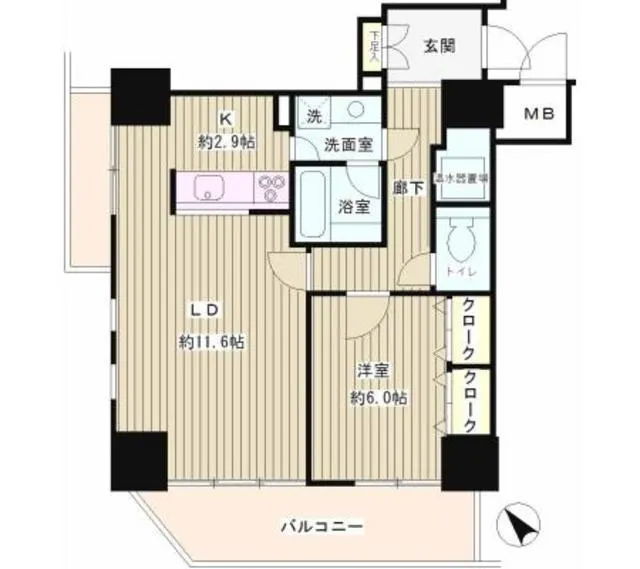 Toray Stage Meguro - Floor Plan - ["Rectangle", "Font", "Parallel"]