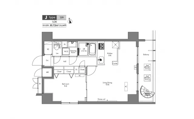 Proud Flat Sumida Riverside - Floor Plan - ["Plan", "Line", "Schematic"]