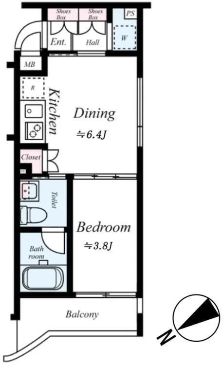 AXAS Todoroki - Floor Plan - []