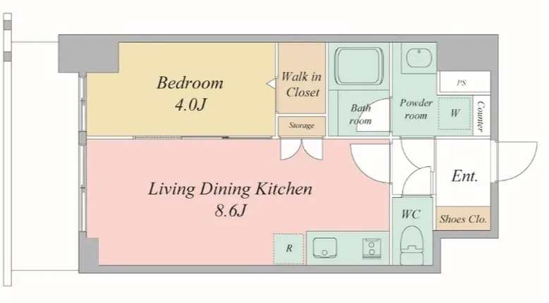Eslead Residence Osaka Tanimachi The Marks - Floor Plan - ["White", "Diagram", "Floor plan"]