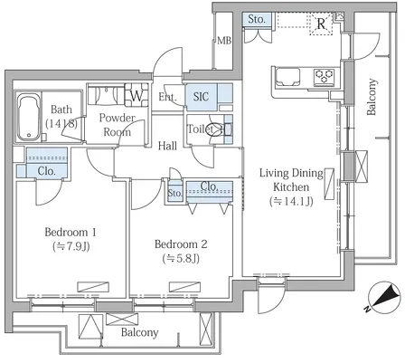 Rovine Meguro Higashiyama - Floor Plan - ["Plan", "Floor plan", "Technical drawing"]