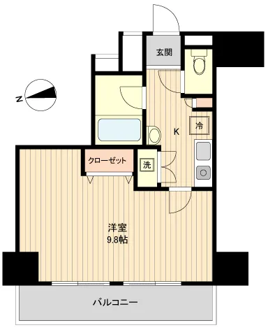 Laxrass New Okachimachi - Floor Plan - ["Floor", "Wood flooring", "Hardwood"]