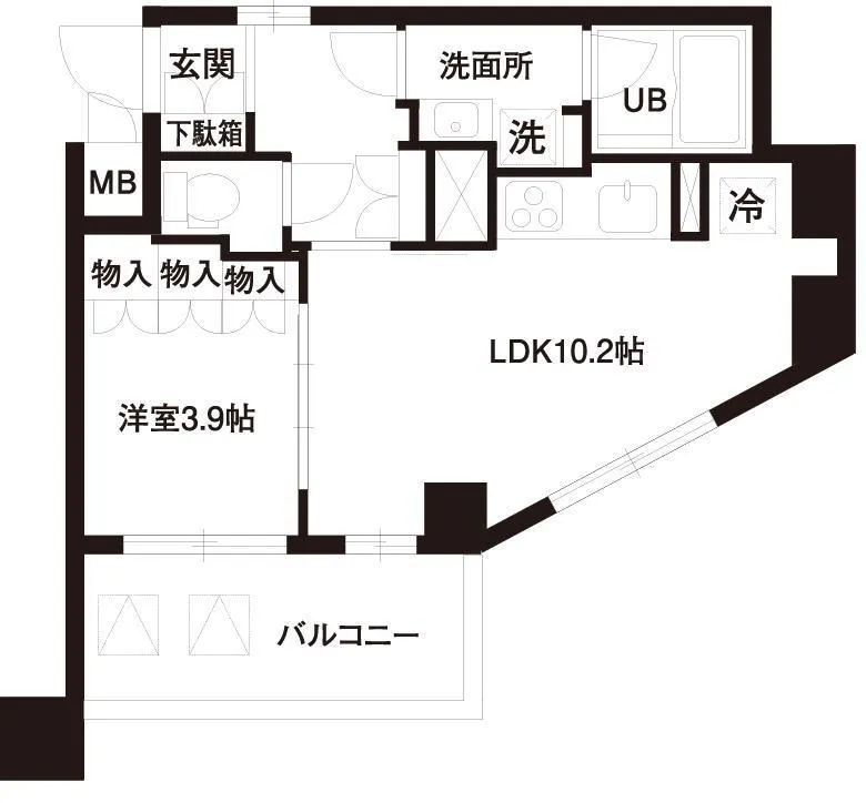 Residia Shirokane Takanawa - Floor Plan - ["Floor plan", "Diagram", "Drawing"]