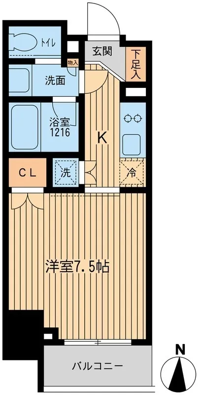 HF Ueno Iriya Residence - Floor Plan - ["Apartment", "Condominium", "Balcony"]