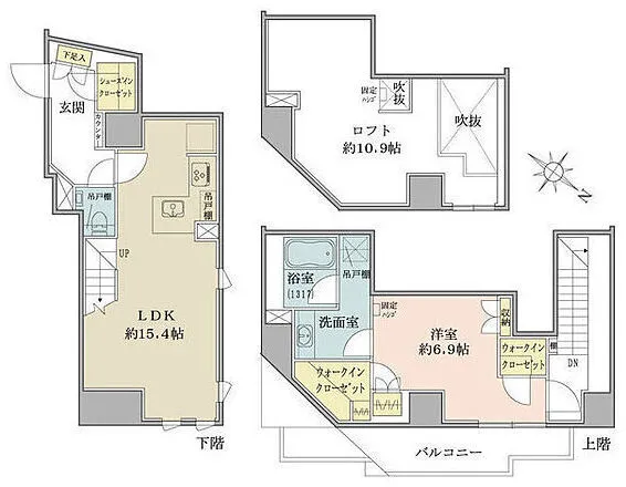 The Park Habio Meguro Fort - Floor Plan - ["White", "Plan", "Diagram"]