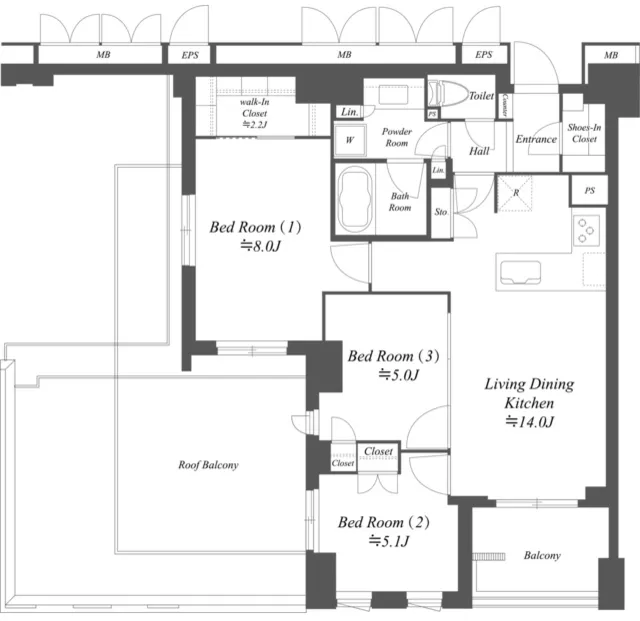 Primal Nerima Toshimaen - Floor Plan - ["Plan", "Floor plan", "Diagram"]