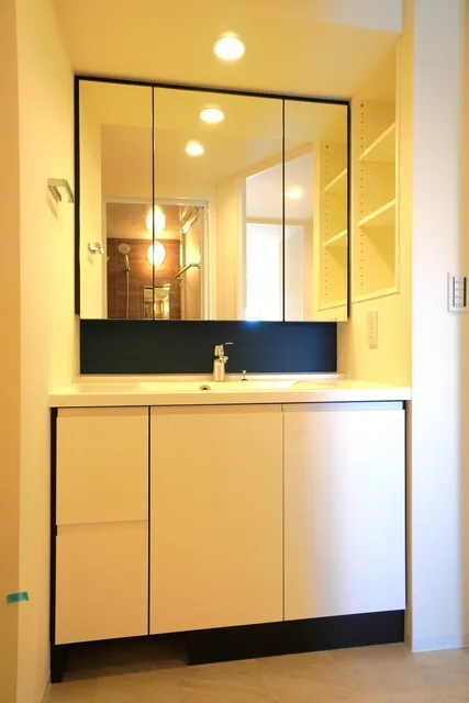 Brillia Ist Ueno Inaricho - Interior - ["Mirror", "Cabinetry", "Countertop"]