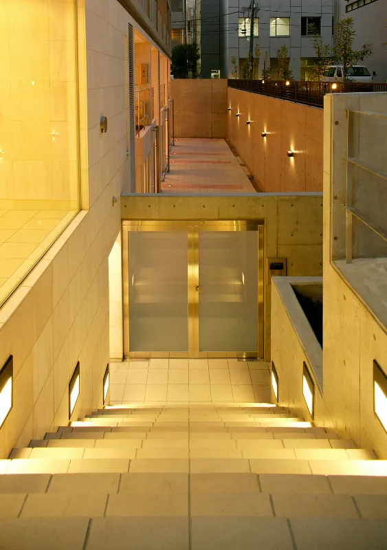 Castalia Shiba-Koen - Exterior - ["Architecture", "Stairs", "Yellow"]