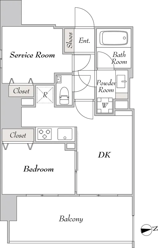Ethid Ichigaya Yakuoji - Floor Plan - ["White", "Diagram", "Plan"]