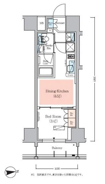 Urbanex Akihabara East III - Floor Plan - ["Floor plan", "Plan", "Diagram"]